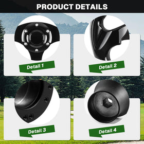 VOONKE ergonomic-grip wheel provides comfortable hold during long rounds on the course.