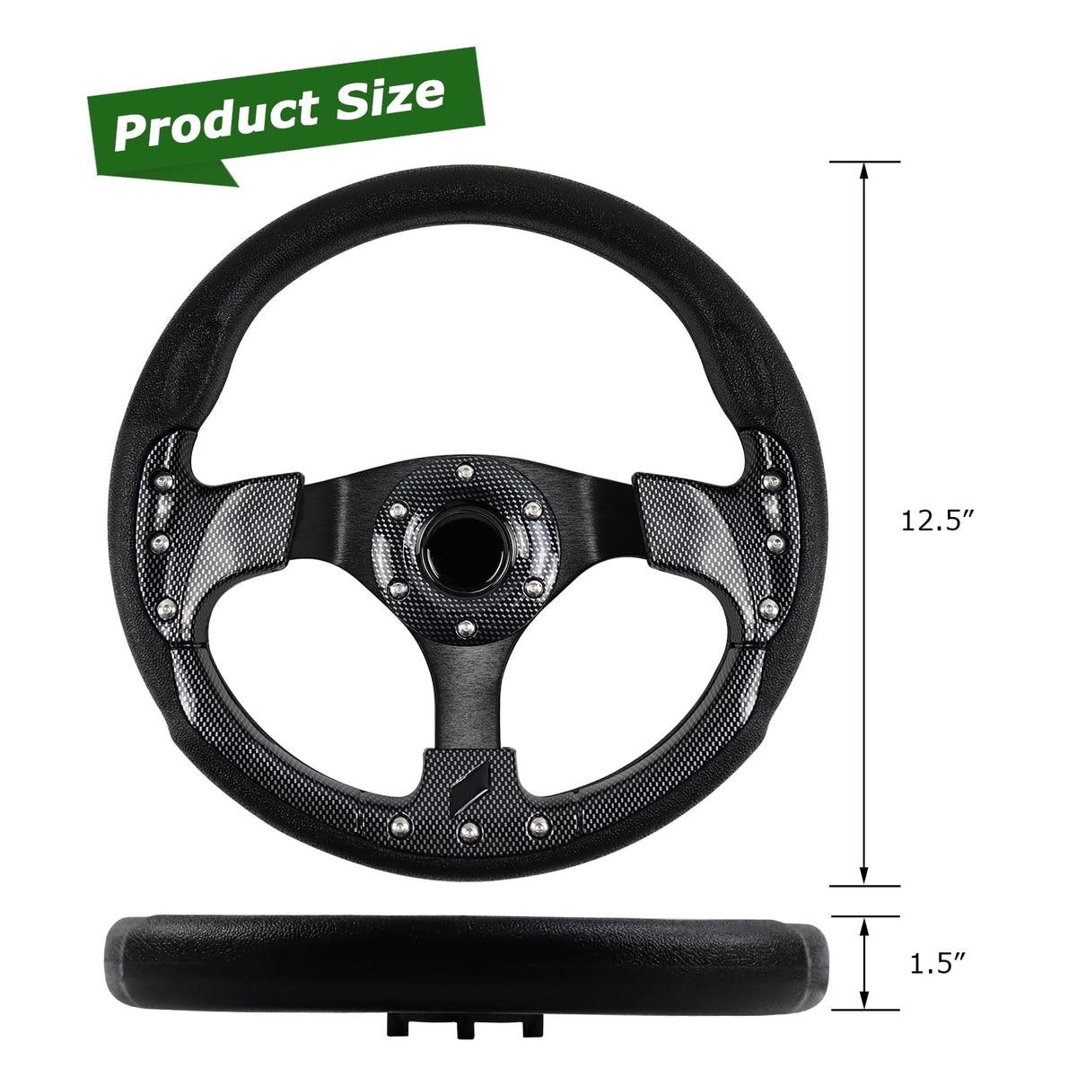 VOONKE PVC steering wheel material resists wear during long rounds.