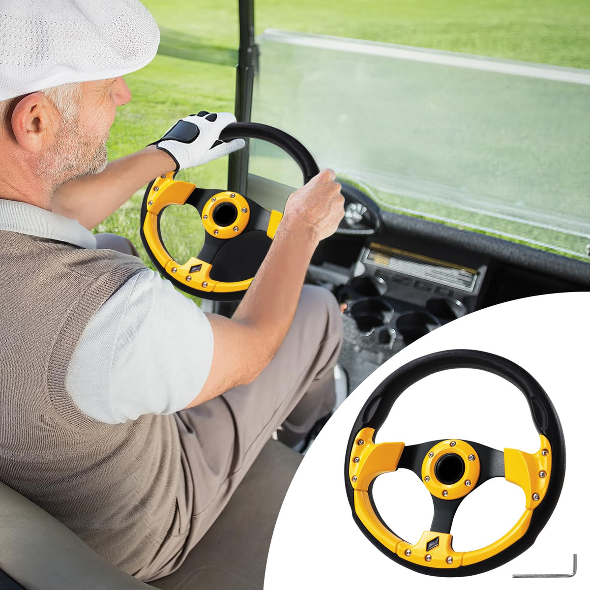 VOONKE universal wheel fits Club Car DS Precedent Yamaha EZGO