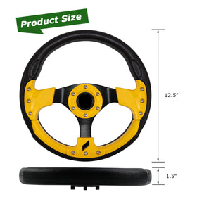 VOONKE steering wheel with ergonomic grip supports steady handling
