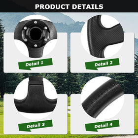 Durable PVC VOONKE steering wheel designed for long golf days.