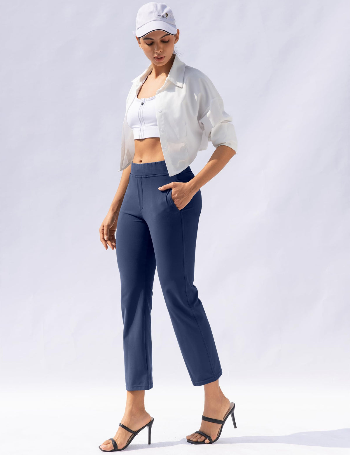 VOOVEEYA dressy-casual pants suited for work, travel, and weekend errands.