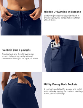 VOOVEEYA hidden mesh pockets keep essentials secure during errands.