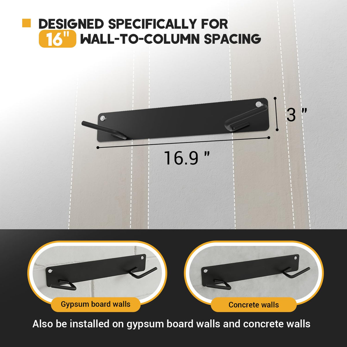 Vornalex stud-friendly mounting options for solid installation.