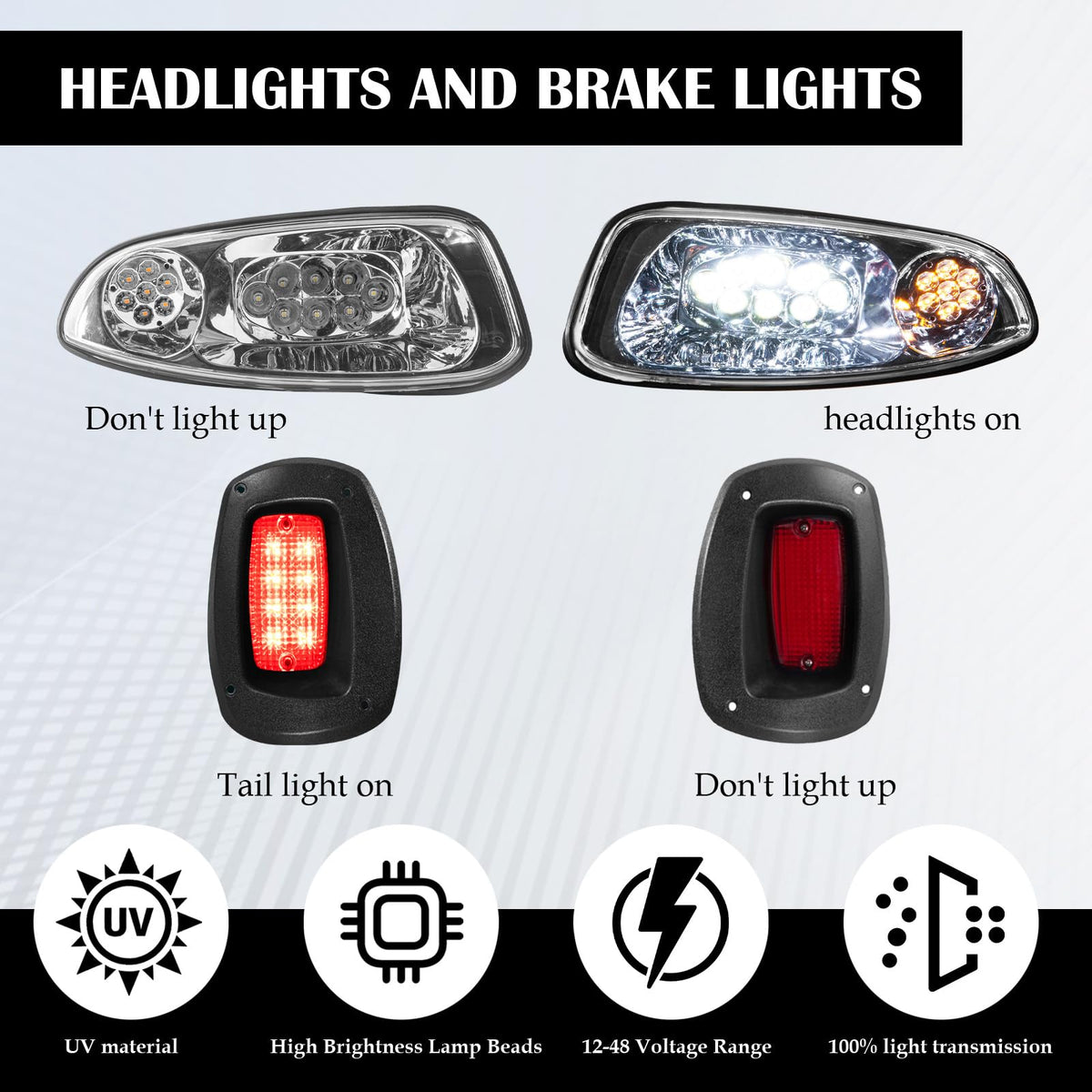 VPAHub EZGO RXV LED taillight enhances rear visibility and safety.