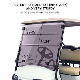 VPAHub EZGO TXT 2014+ windscreen fits EZGO TXT with a low-profile look