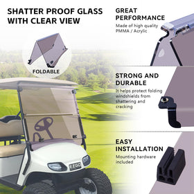 VPAHub EZGO TXT tinted 3-16 windshield offers privacy and sun shading