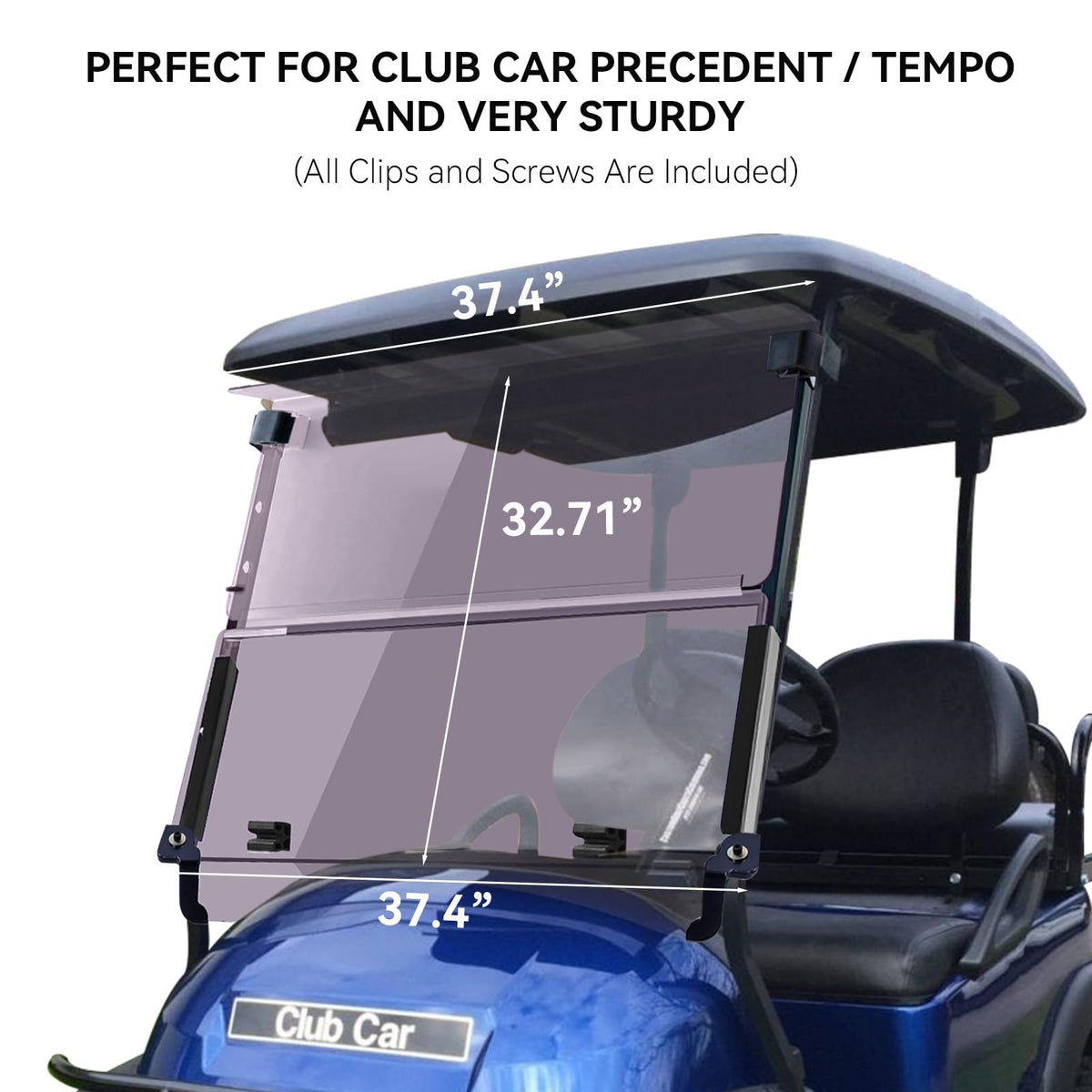 VPAHub Windshield with robust polycarbonate for lasting clarity and impact resistance.