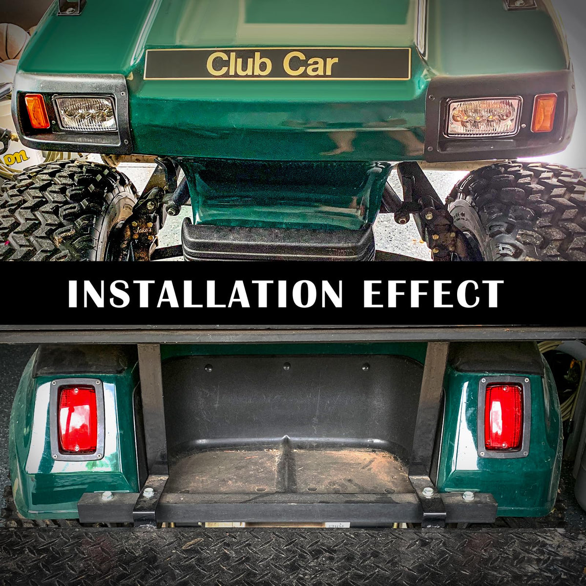 VPAHub Club Car DS LED headlight brightness adjustable for varied conditions.