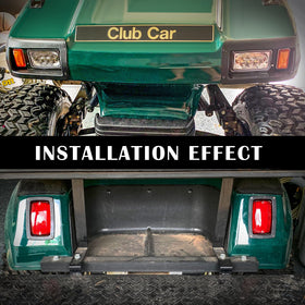 VPAHub Club Car DS LED headlight brightness adjustable for varied conditions.