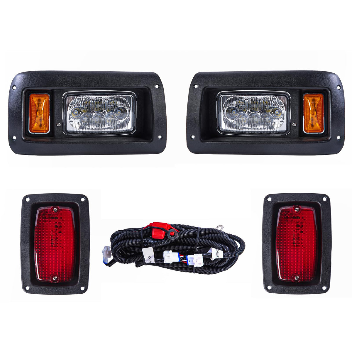 VPAHub Club Car DS LED headlight front for clear night visibility.