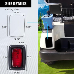 VPAHub Club Car DS LED lighting in action during dusk rides.