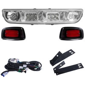 VPAHub EZGO TXT LED light bar kit front view improves nighttime visibility.