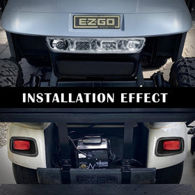 VPAHub EZGO TXT LED taillights illuminate rear signaling for safer driving.