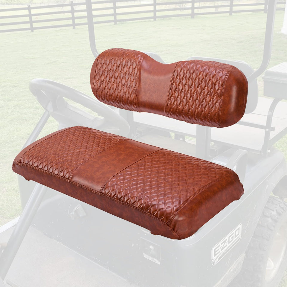 VPAHub golf cart diamond front seat cover kit for EZGO TXT-T48, durable and stylish protection.