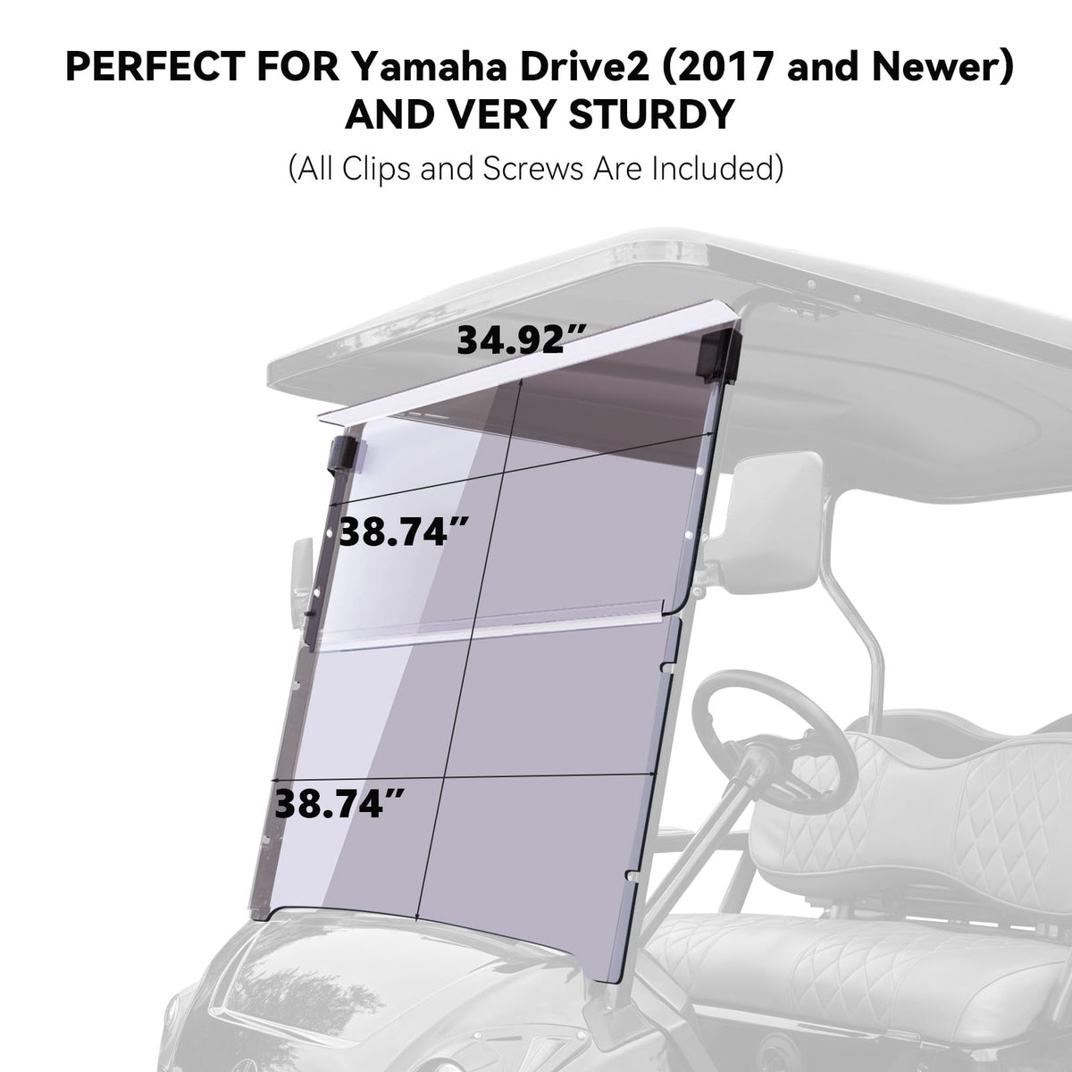 VPAHub Windshield pre-cut dimensions offer precise, stable fit