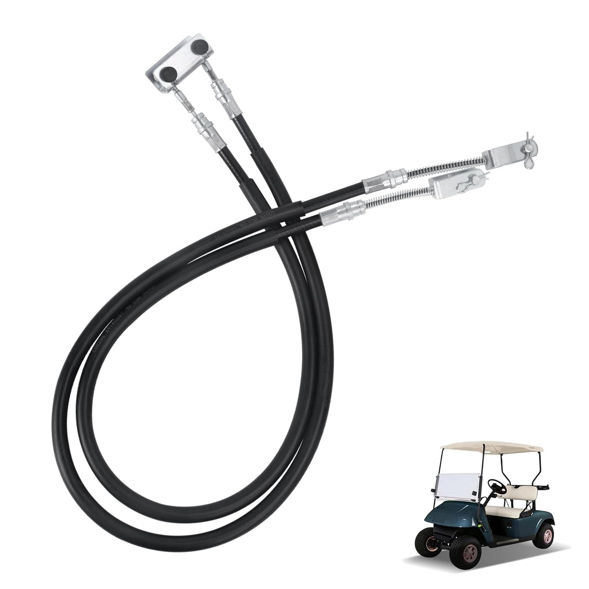 VQQLII golf cart brake cable passenger side 48.42 in for smoother braking