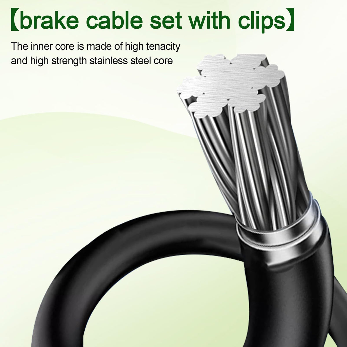 Stainless steel core for durable, wear-resistant braking components