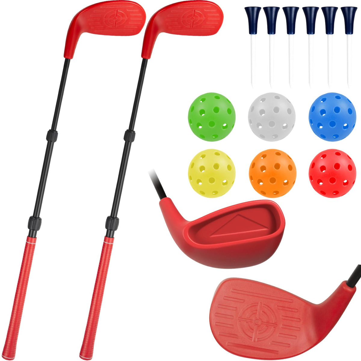 vrexoma telescopic shaft 18–38 inches offers a customizable play length for all ages.