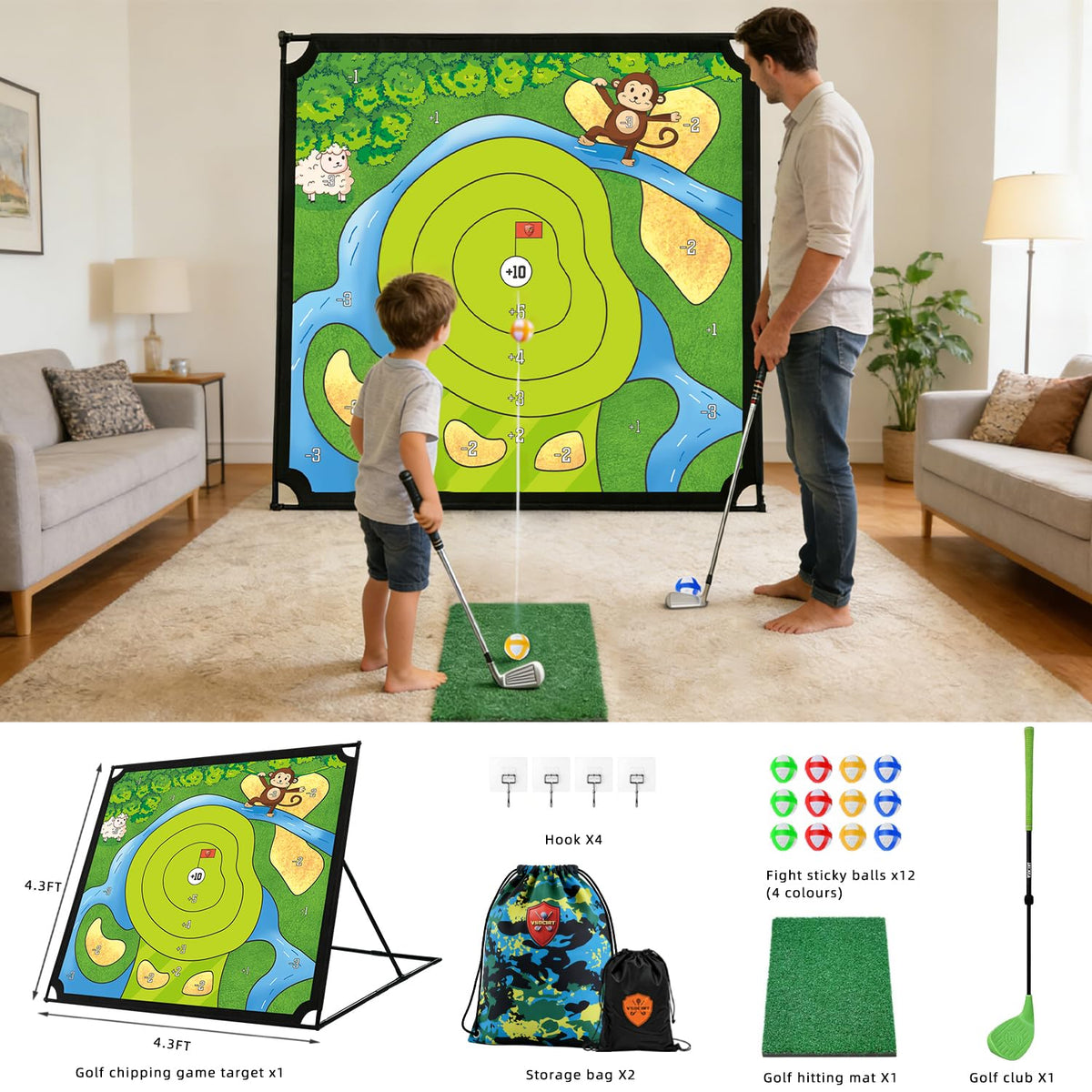 VSOCIRT golf club component shown for quick setup.