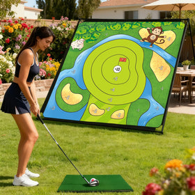 VSOCIRT golf turf mat with realistic turf feel for authentic contacts