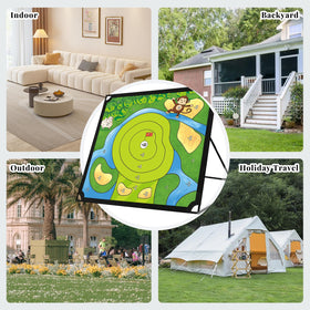 VSOCIRT target net and mat for versatile indoor outdoor training.