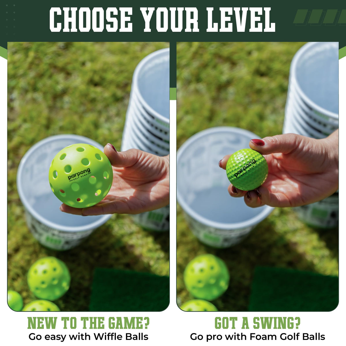 VULCANO SPORTS Par Pong pro balls offer authentic feel.
