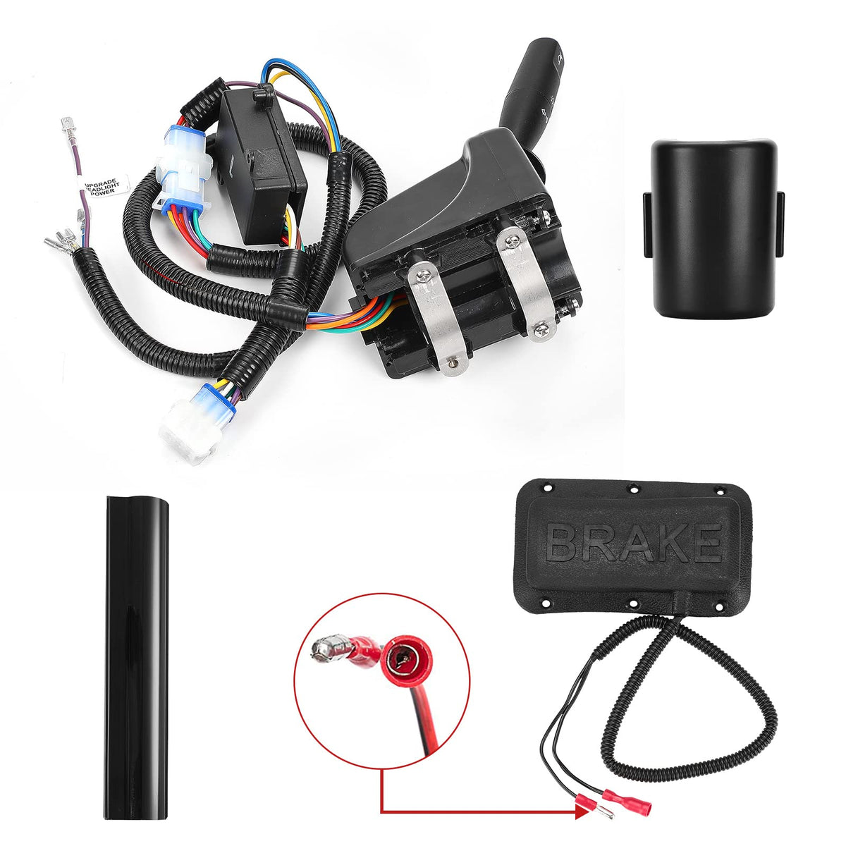 vvavv LED upgrade golf cart ABS housing offers durable protection