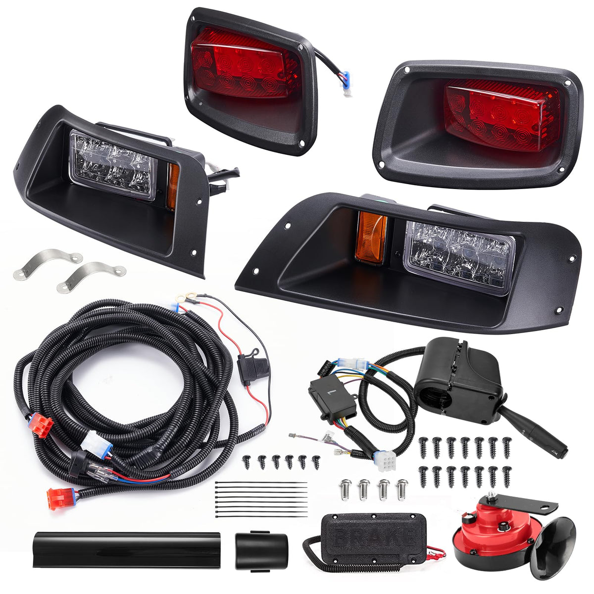 vvavv LED upgrade golf cart front headlights improve nighttime visibility