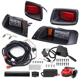 vvavv LED upgrade golf cart front headlights improve nighttime visibility