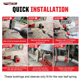 Club Car DS compatible bushings by VYYOKMU