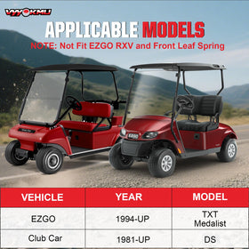 Close-up of VYYOKMU bushings and sleeves for EZGO TXT