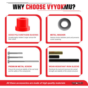 VYYOKMU Club Car Precedent front upper arm sleeves improve stability