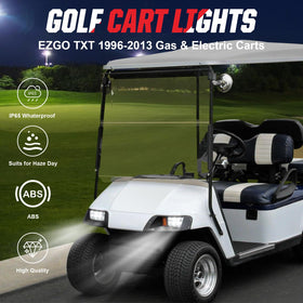 VYYOKMU LED headlight right for EZGO TXT boosts daytime recognition and visibility.
