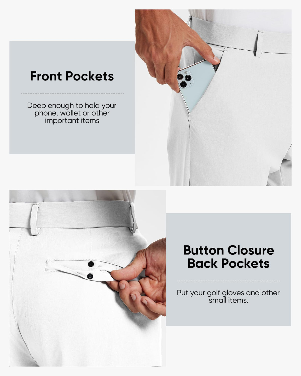 Vytroon pants with four pockets for quick access to essentials during travel