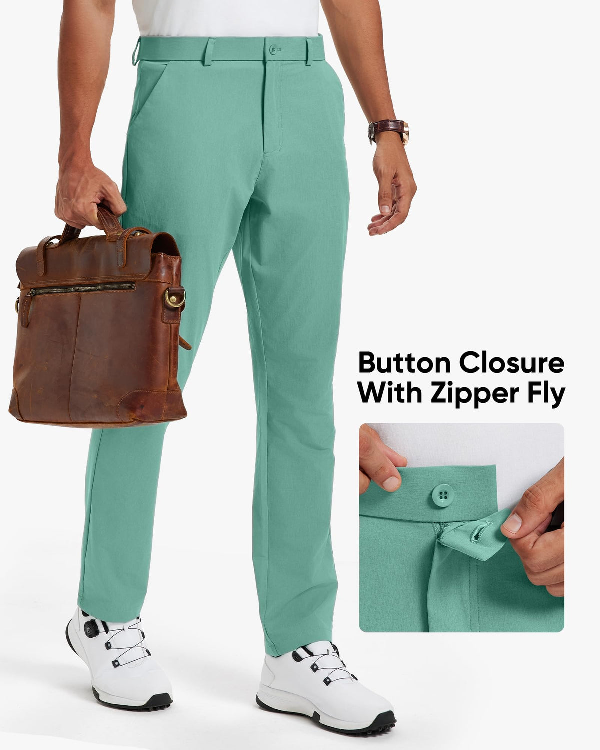 Vytroon wrinkle-resistant fabric keeps a neat look from travel to daily wear