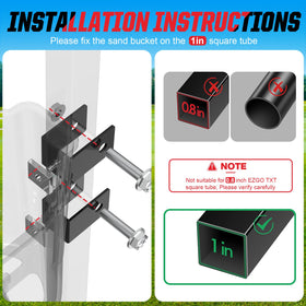 VYYOKMU 1-inch square tube bracket secures the bottle