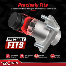 VYYOKMU aluminum hub with dust covers for Club Car DS.