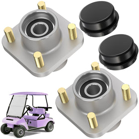 VYYOKMU Club Car front hub assembly with dust cover for smooth wheel rotation.