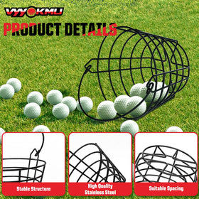 VYYOKMU durable golf ball container featuring a secure locking handle.