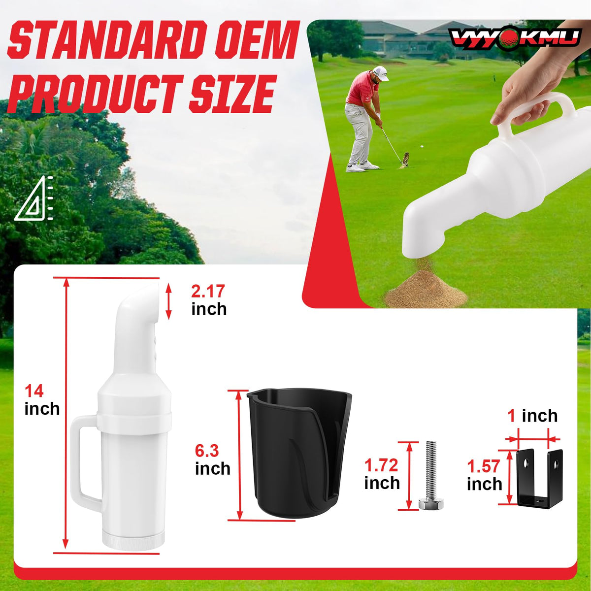 VYYOKMU ergonomic handle for comfortable carrying