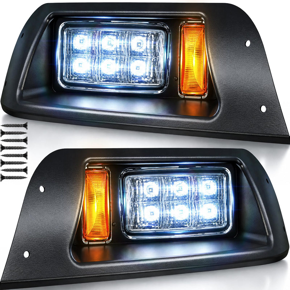 VYYOKMU EZGO TXT front headlight setup enhances night visibility