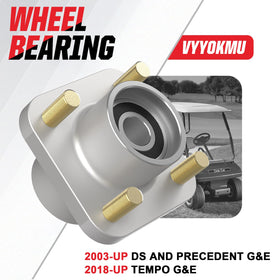 VYYOKMU front wheel bearing with dust cover for easier spin.