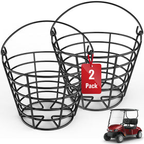 VYYOKMU golf ball basket with handle for easy transport and storage.