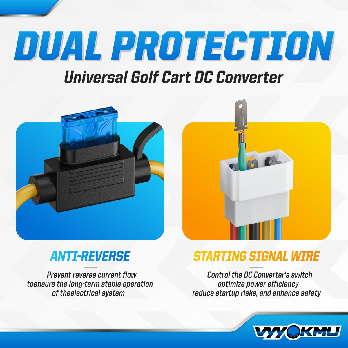 VYYOKMU IP68 aluminum housing provides durable weather resistance.