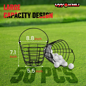 VYYOKMU rustproof plastic-coated golf ball holder for weather resistance.