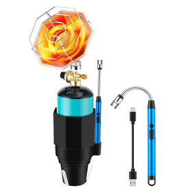 WADEO golf cart heater with cup holder for portable warmth on the course