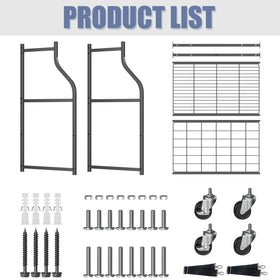 WALMANN durable steel frame with black coating resists wear.