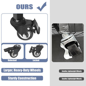 WALMANN durable wheels with locking casters for stability