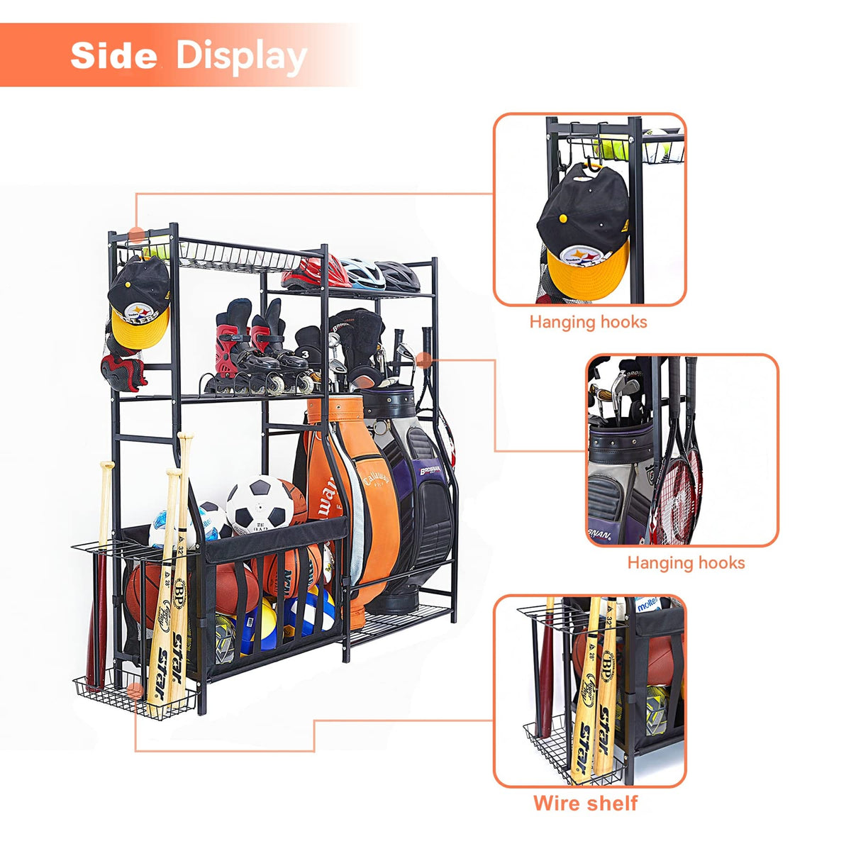 WALMANN easy-access design helps kids grab gear and return it.